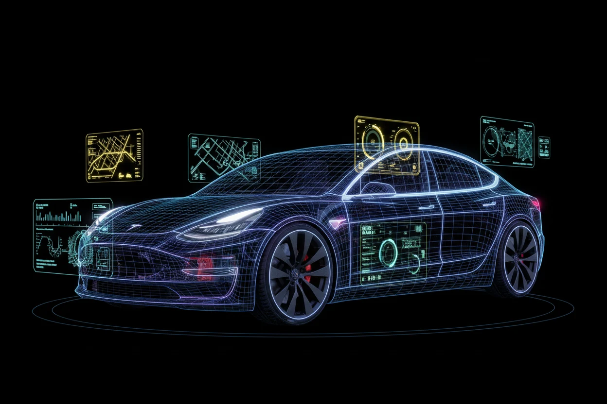 按个人喜好设置车辆模型和颜色的 Tesla 仪表盘